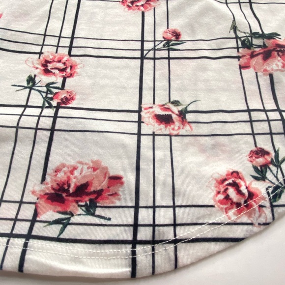 STREETWEAR SOCIETY Women's Size Small Floral Top BLOUSE; 3/4 Sleeve - Picture 10 of 11